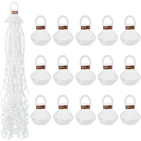 Streamers og Konfetti, 10/20-pakke, Håndkastede Bånd til Bryllup, Jul og Dimissionsfest_OF