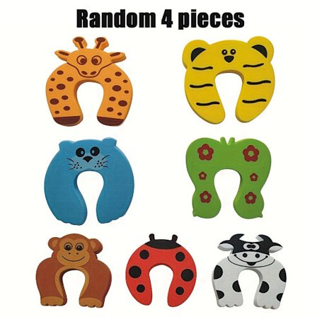 1/2/4 stk. Anti-klem dørstopper, sikkerhedsdør Carmen klemme, børne dørstopper, anti-kollisions dørværktøj, tegneserie anti-kollisions anti-kla