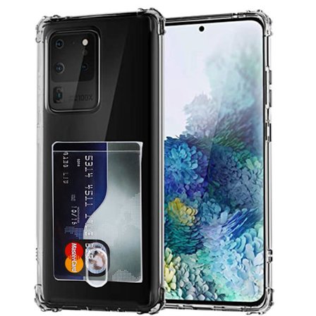 Samsung Galaxy S20 Ultra - Kraftfullt Floveme Skal med Korthållare