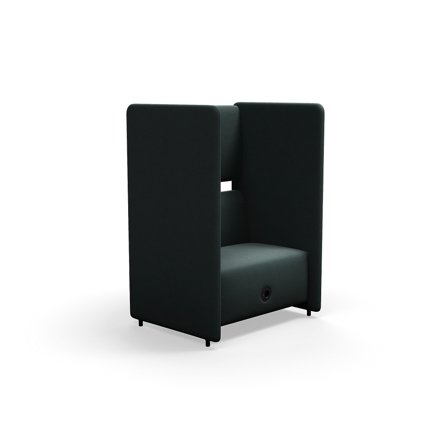 Akustiksessel CLEAR SOUND mit USB-Anschluss, 1,5-Sitzer, Stoff Focus Melange, grün