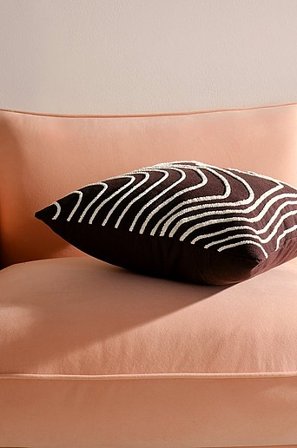 Jotex - Poszewka Na Poduszkę 50x50 Cm ciemny brąz - WELLE - Kup Poduszki iposzewki ozdobne firmy Jotex