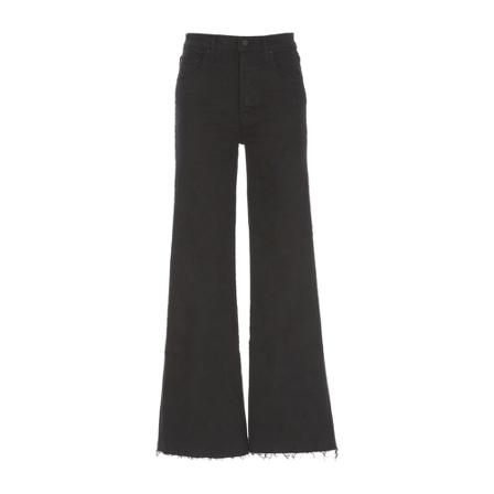 Mother, Wide Jeans Zwart, Dames, Maat:W27