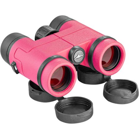 Bästa Kompakta Vattentäta Stötsäkra Kikare för Barn - Leksakspresent till Pojkar och Flickor 4-12 år (Rosa)