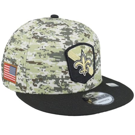 New Era - NFL Camo snapback Czapka Z Daszkiem - New Orleans Saints 9FIFTY NFL Salute To Service 23 Camo Snapback @ Hatstore