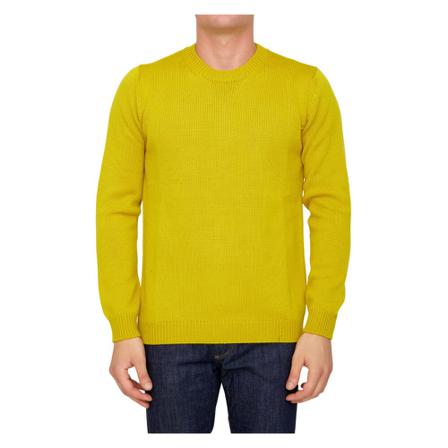 Roberto Collina, Knitwear Geel, Heren, Maat:XL