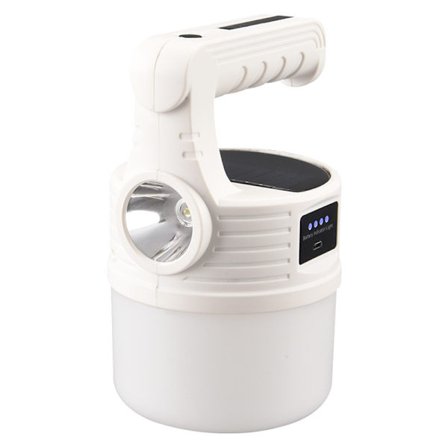 Ny solcellsladdningslampa, nattmarknadslampa, golvlampa, led