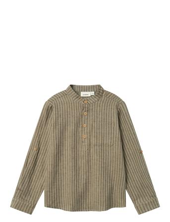 Nmmlanu Ls Loose Shirt Lil Lil'Atelier Green