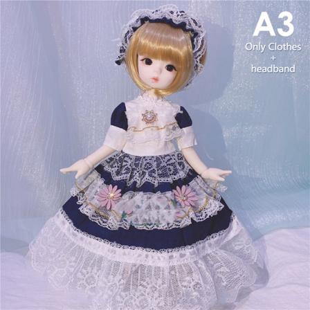 Bjd Loli Doll Lolita Kläder 1/6 Bjd Tillbehör Vacker Maid