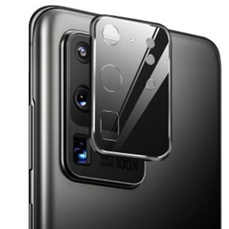 S20 Ultra Kameralinsskydd 9H Härdat glas + Titanlegeringsram