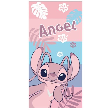 Disney Lilo & Stitch Rosa badehåndklæde, strandhåndklæde 70x140cm (Hurtigtørrende)