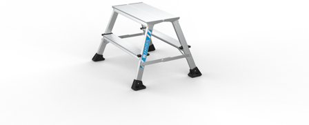 Zarges XLstep P Stegpall bred 2x2 steg, Stegar & ställningar