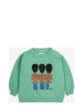 Baby Little Tin Soldiers Sweatshirt Tops Sweat-shirts & Hoodies Sweat-shirts Green Bobo Choses