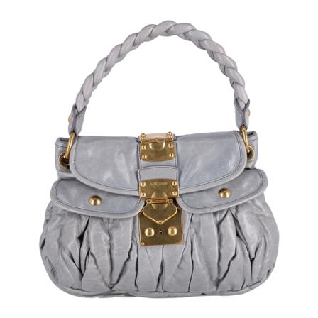 Miu Miu Pre-owned, Shoulder Bags Grijs, Dames, Maat:ONE Size
