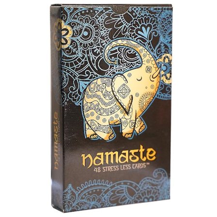 Namaste Meditationskort Naturlig Angst "Stress Mindre" Aflastning Selvvård Gave