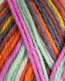 Garn Järbo Raggi 100g Rosa multi