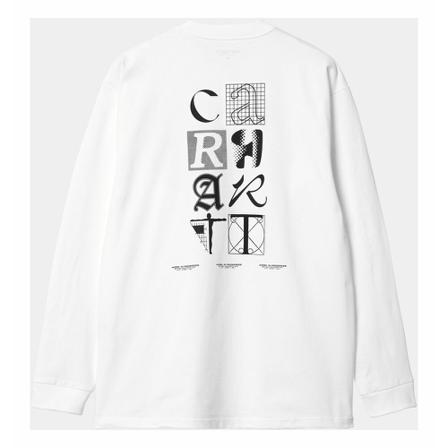 Carhartt Wip, Ratios T-Shirt Biały, Mężczyzna, Rozmiar: M