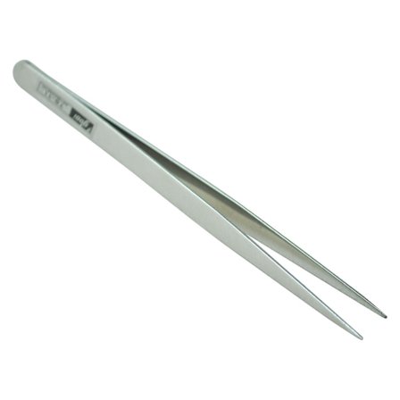 5,1" Lång Silver Ton Rostfritt Stål Extra Fina Spetsiga Pinsetten