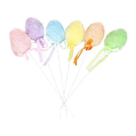 6 stk. Egg Skum Påske Dekor, påskeegg gren, egg skum påske dekor, 4x6cm