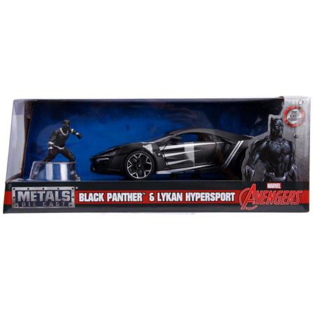 Marvel Black Panther Lykan Hypersport med figur 1:24