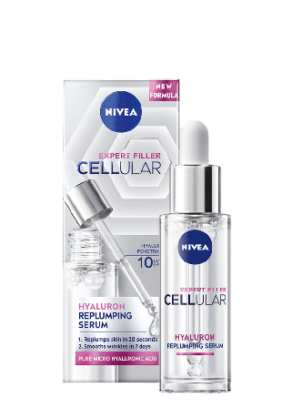 NIVEA Serum Cellular Expert Filler Hyaluron Replumping 30 ml & specialbehandling Dam 30,00