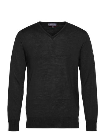Sweater Noyal Strikkegenser V-krage Svart Armor Lux