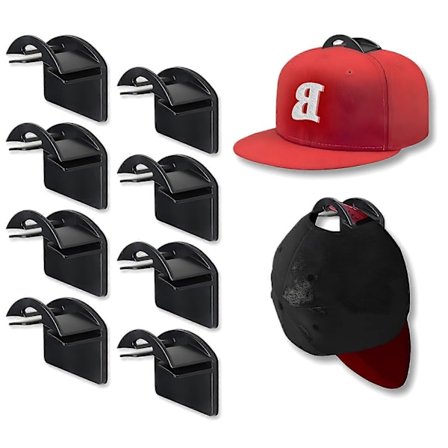 Selvklæbende Hatteknager til Væg, Baseball Caps Stærkt Hold, Kasket Hænger Vægmontering, Hatte Display Stativ