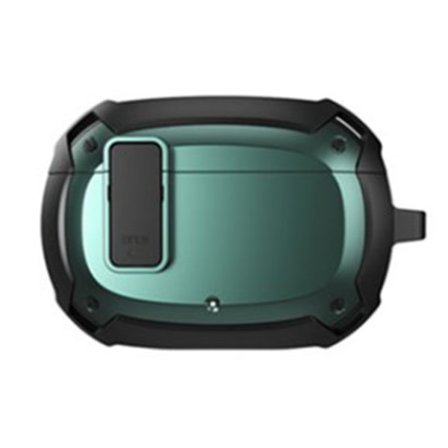 Bluetooth-hörlurar fodral reptåligt fashionabla bärbara trådlösa öronsnäcksfodral för Studio Buds svart grön