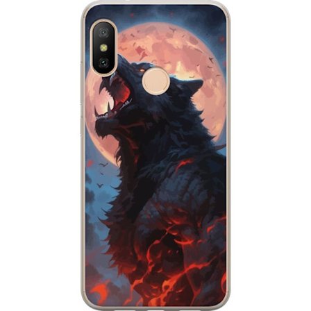 Mobilskal till Xiaomi Redmi 6 Pro med Ylande varg