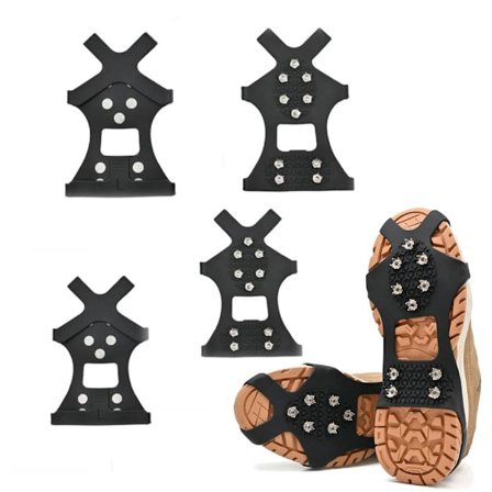 Broddar, isgrepp för skor och stövlar, rostfritt stål halkskydd skobroddar grepp dragkraft L 40-45