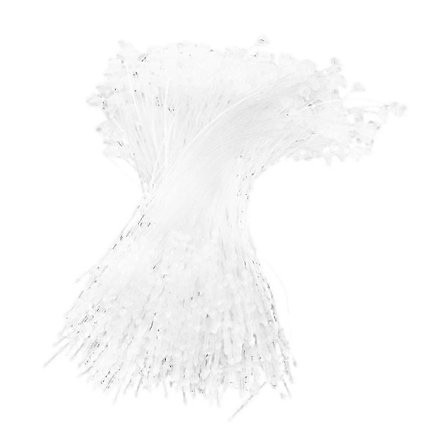 500 Stycken Vita Snäpplås Pins Loop Tag Fästen 5 130mm