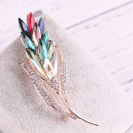 Kristalrose blomst stilfuld broche smykker til kvinder tøj broche