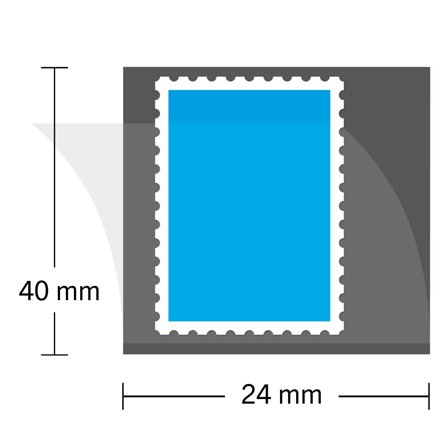 HAWID - Tilskårne - 24x40 mm - Sort - 50 stk