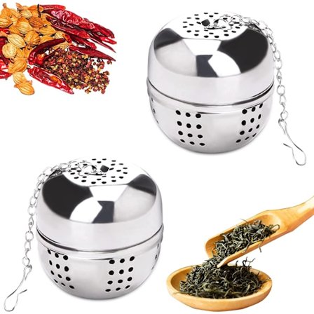 2 stk rustfritt stål teinfuser teinfuser, teinfuser St