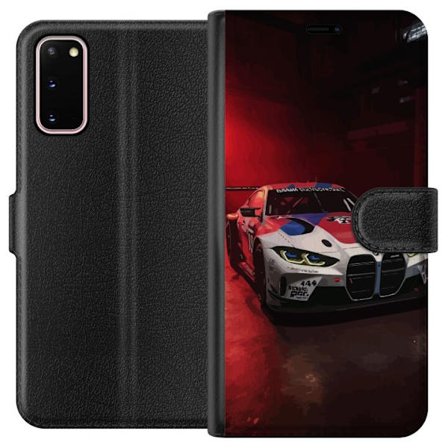 Kompatibelt Plånboksfodral till Samsung Samsung Galaxy S20 BMW racingbil motorsport illustration med dramatisk belysning sportbil prestanda och bilen