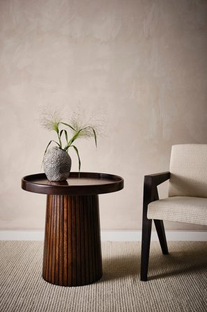 Jotex - Sidebord Ø 60 Cm Brun - ZELARINO - Kjøp Sidebord & småbord hos Jotex