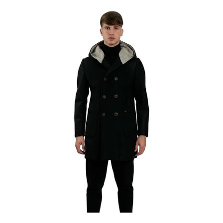 Bob, Double-Breasted Coats Zwart, Heren, Maat:M
