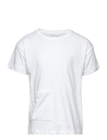Nkftulli Ss Boxy Top T-shirts Short-sleeved Valkoinen Name It