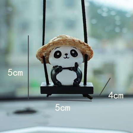 Panda Car Interior Ornament Bil Backspegelhänge E E