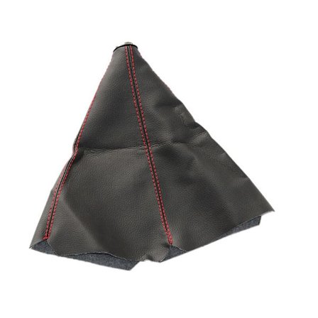 PU Läder AT MT Växelspaksknopp Växelspak Knopp Damaskskydd För Volvo S60 V70 XC90 Subaru Forester Peugeot 307 206 308 407-röd linje