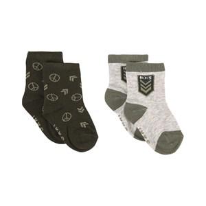 Kids - IKKS 2-Pack Grey Socks 4-9 Months - Underwear - 4-9 Months - Grey - Junge