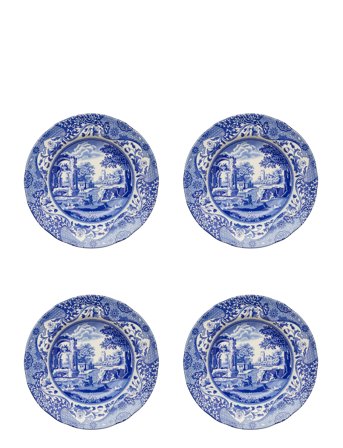 Blue Italian Soup Plate 4-Pack Blue Spode