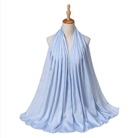 Ensfarvede tørklæder Wrap-sjaler 4 4