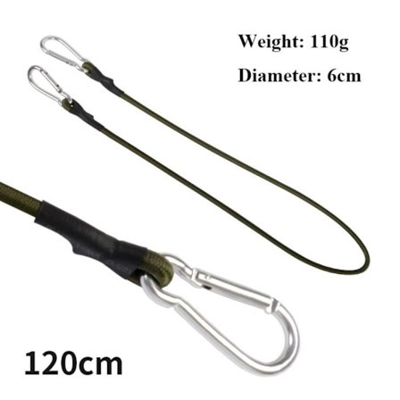 Karabiinin joustava köysi 120cm