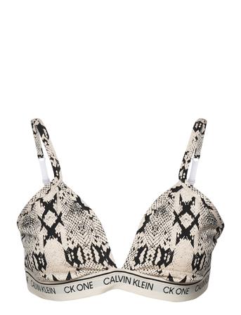 Unlined Triangle Lingerie Bras & Tops Soft Bras Triangle Bras Multi/mønstret Calvin Klein