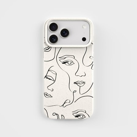 Eco-Friendly PLNTPRTCT Phone Case Teal Blush, Made with Plants, iPhone 17 Pro Max