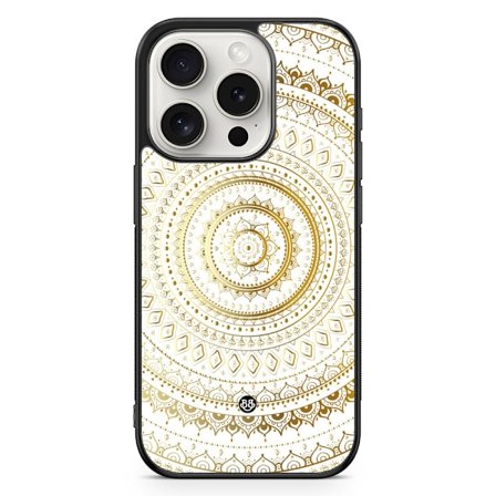 Bjornberry Skal iPhone 15 Pro - Guld Mandala