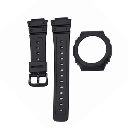 TPU-kellonranneke Casio GA-2100/2110:lle - musta