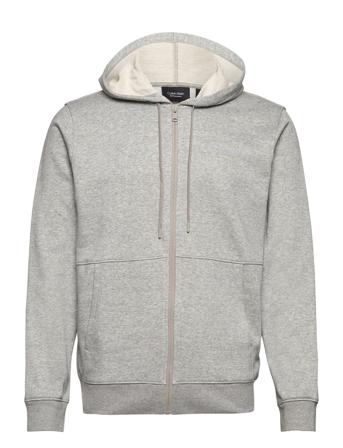 Pw - Fz Hoodie Huppari Harmaa Calvin Klein Performance