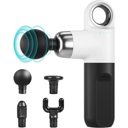 Massagepistol, Finger Ring Fascia Gun Deep Tissue, Muskelmassagepistol för idrottare Handhållen elektrisk djupvävnadsryggmassager, Percussion Massage 