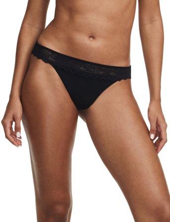 CHANTELLE Floral Touch Tanga - Black - 44